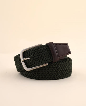 Cinturón 100% Elastano en Verde Oscuro